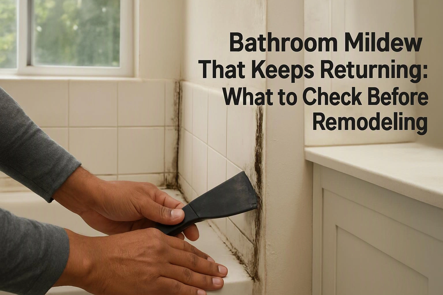 Bathroom Mildew That Keeps Returning: What to Check Before Remodeling