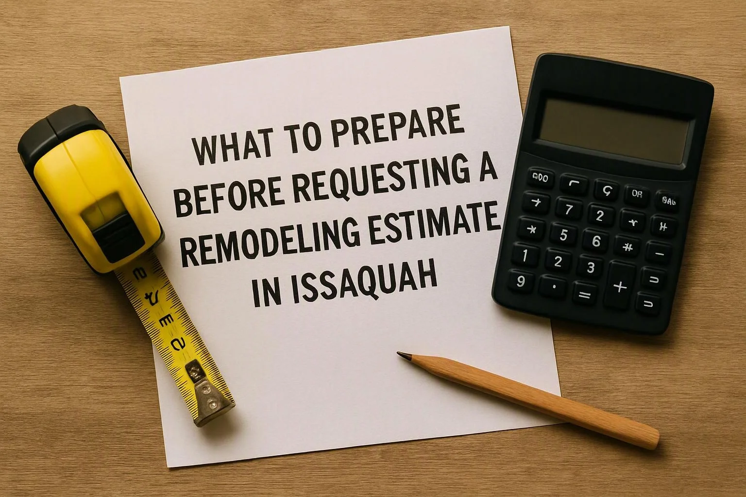 What to Prepare Before Requesting a Remodeling Estimate in Issaquah