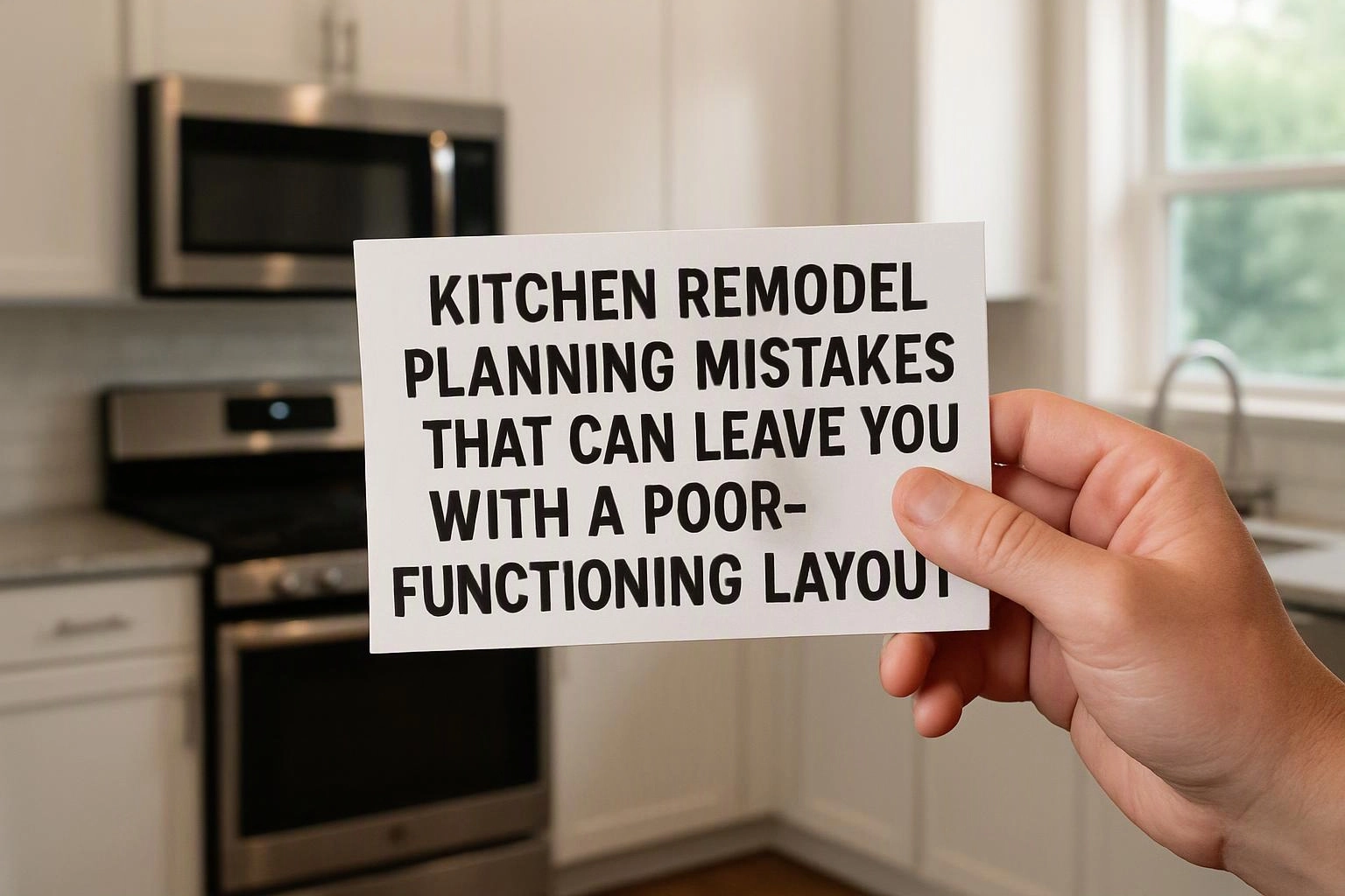 Kitchen Remodel Planning Mistakes That Can Leave You With a Poor-Functioning Layout