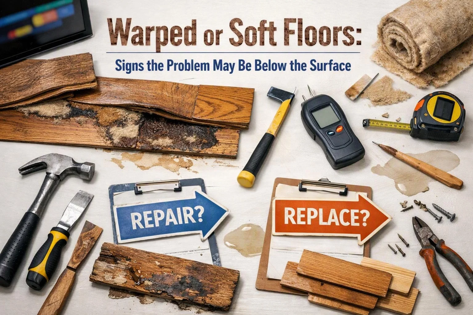 Warped or Soft Floors: Signs the Problem May Be Below the Surface